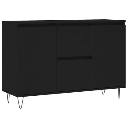 Dressoir 04X35X70 Cm Bewerkt Hout Zwart
