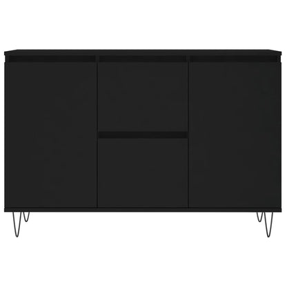 Dressoir 04X35X70 Cm Bewerkt Hout Zwart