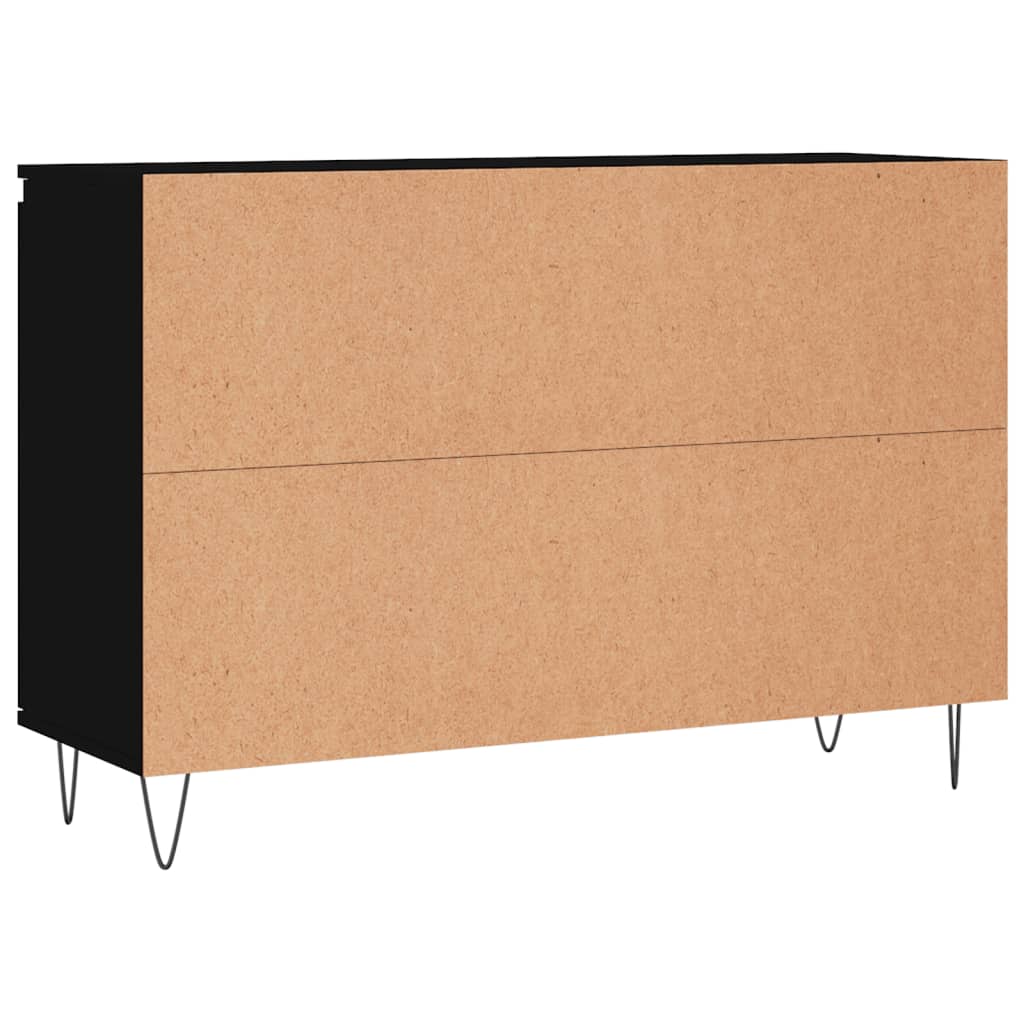 Dressoir 04X35X70 Cm Bewerkt Hout Zwart