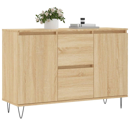 Dressoir 04X35X70 Cm Bewerkt Hout Kleurig Sonoma eiken