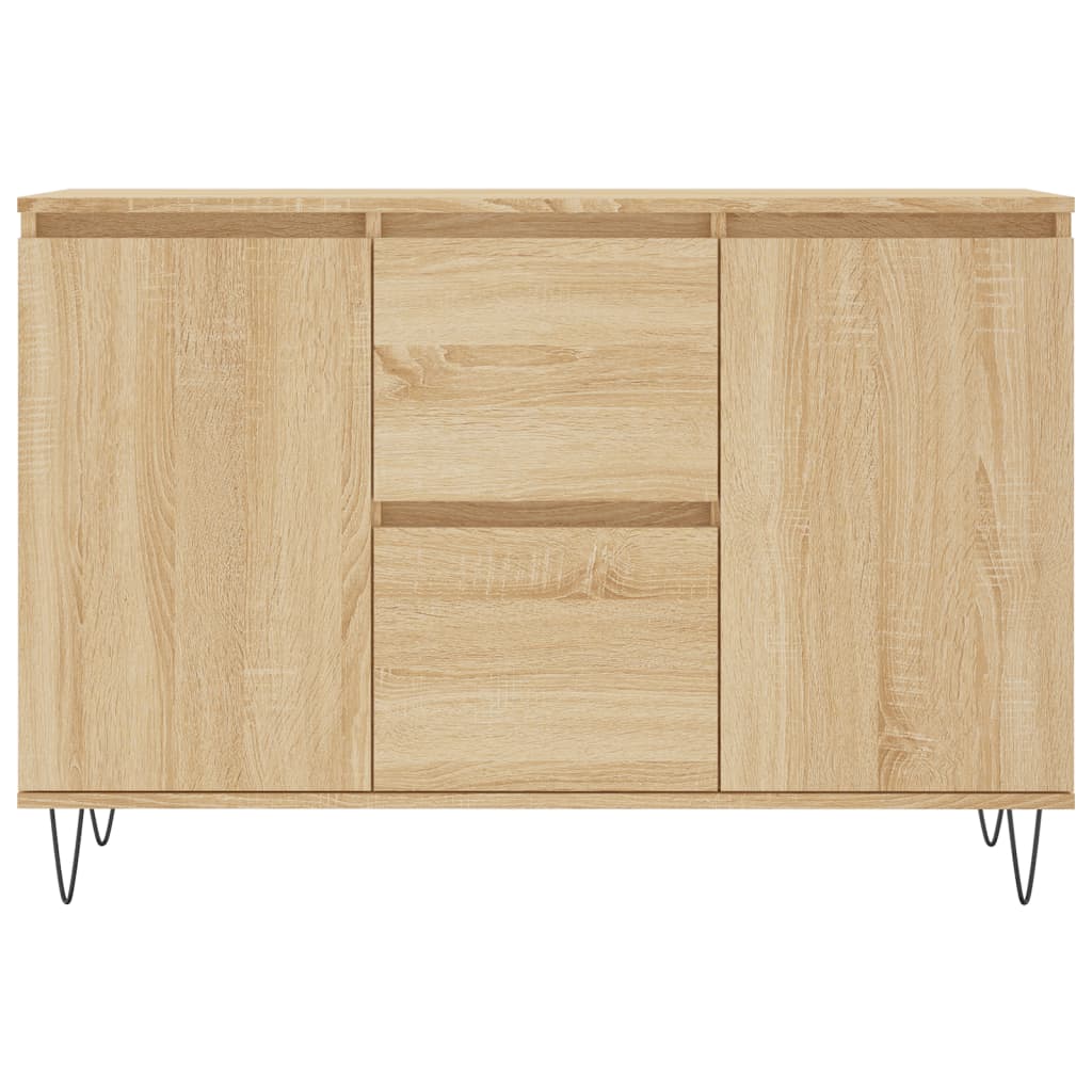 Dressoir 04X35X70 Cm Bewerkt Hout Kleurig Sonoma eiken