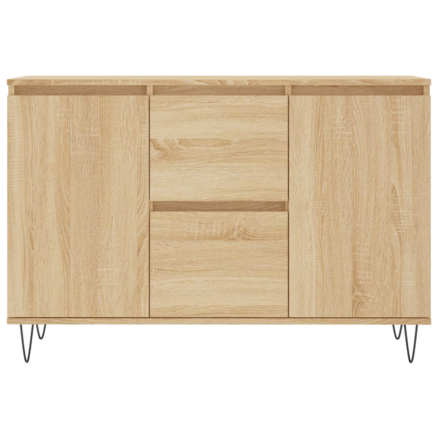 Dressoir 04X35X70 Cm Bewerkt Hout Kleurig Sonoma eiken