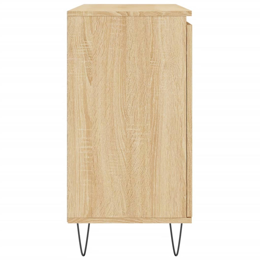 Dressoir 04X35X70 Cm Bewerkt Hout Kleurig Sonoma eiken