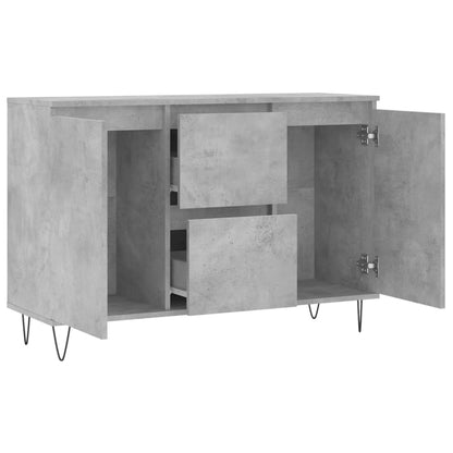 Dressoir 04X35X70 Cm Bewerkt Hout Betongrijs