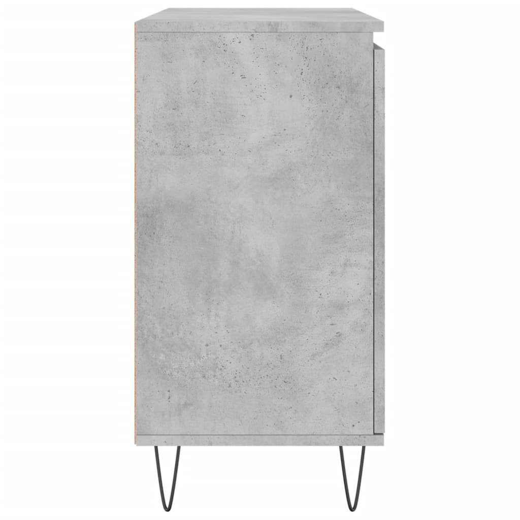 Dressoir 04X35X70 Cm Bewerkt Hout Betongrijs