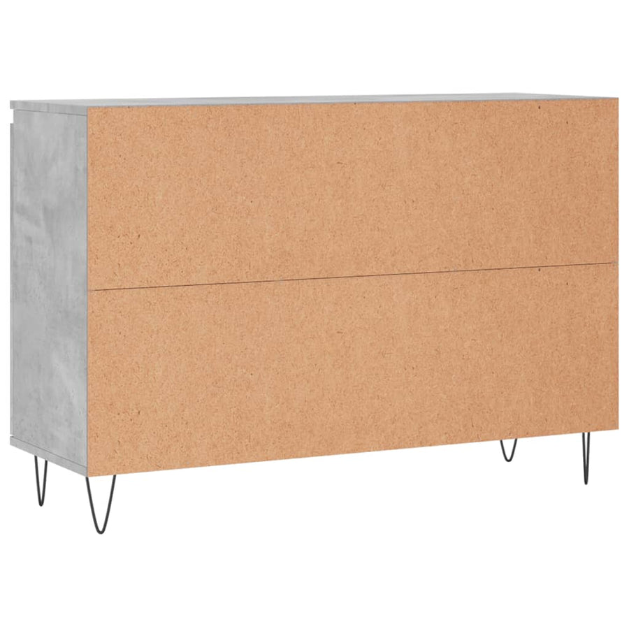 Dressoir 04X35X70 Cm Bewerkt Hout Betongrijs