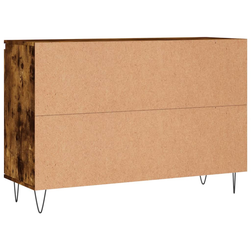Dressoir 04X35X70 Cm Bewerkt Hout Kleurig Gerookt eiken