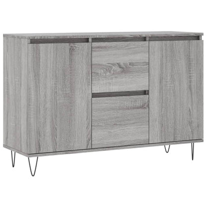 Dressoir 04X35X70 Cm Bewerkt Hout Eikenkleurig Grijs sonoma