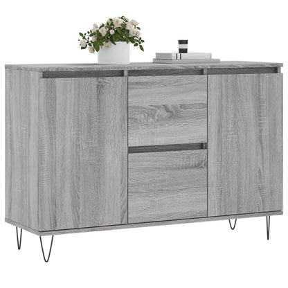 Dressoir 04X35X70 Cm Bewerkt Hout Eikenkleurig Grijs sonoma