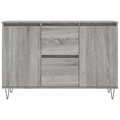 Dressoir 04X35X70 Cm Bewerkt Hout Eikenkleurig Grijs sonoma