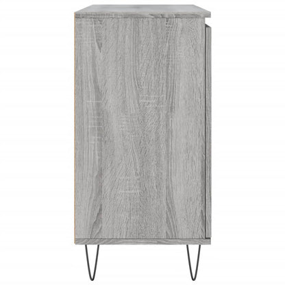 Dressoir 04X35X70 Cm Bewerkt Hout Eikenkleurig Grijs sonoma