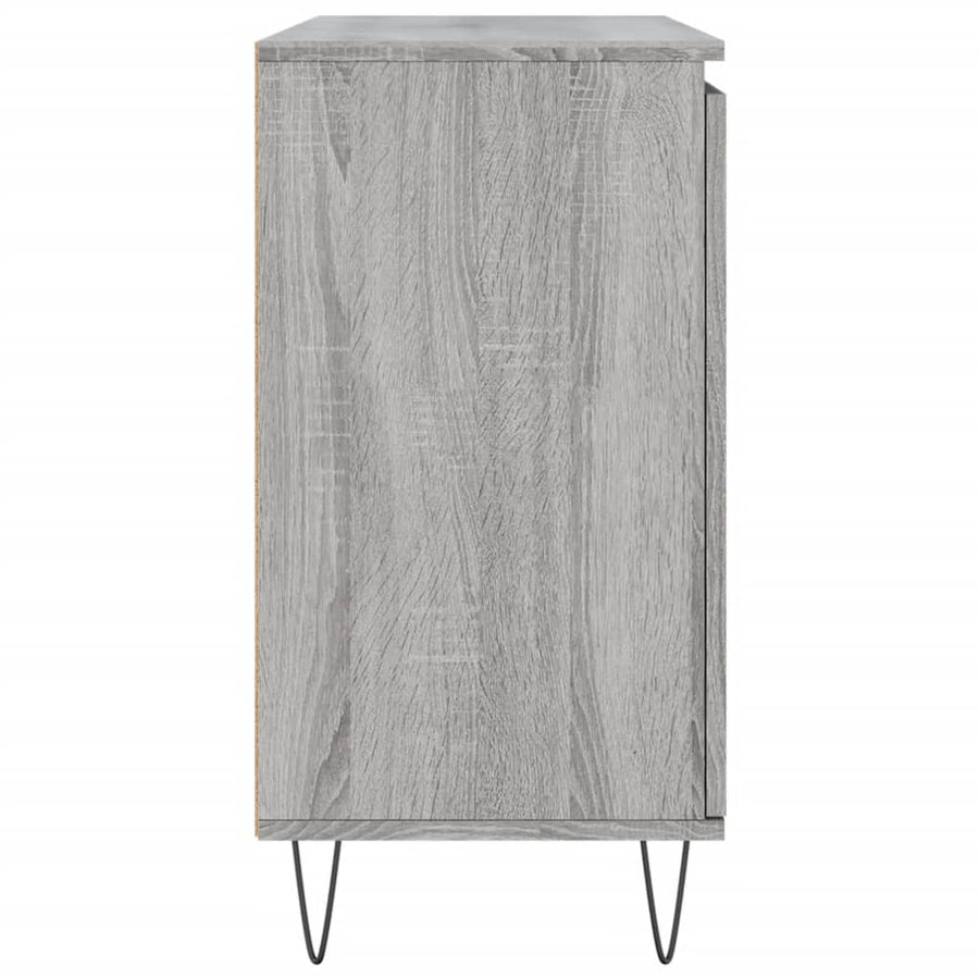 Dressoir 04X35X70 Cm Bewerkt Hout Eikenkleurig Grijs sonoma