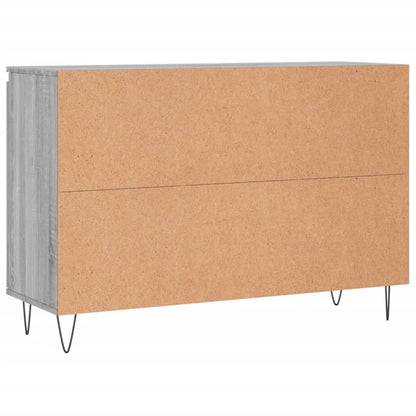 Dressoir 04X35X70 Cm Bewerkt Hout Eikenkleurig Grijs sonoma