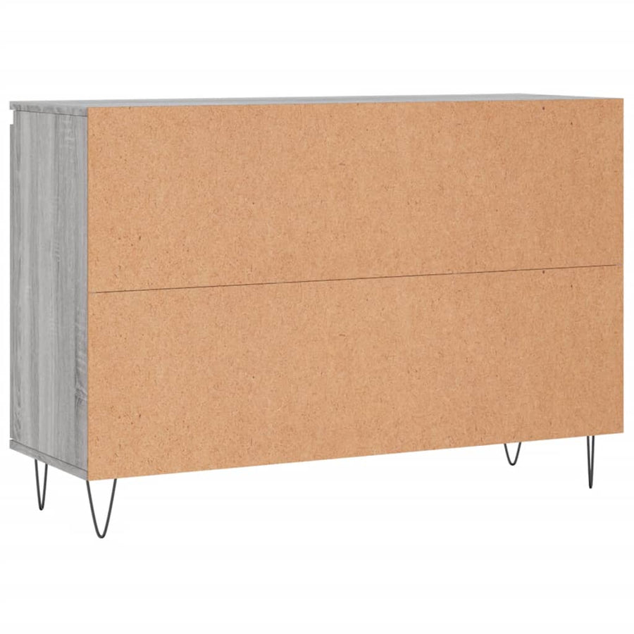 Dressoir 04X35X70 Cm Bewerkt Hout Eikenkleurig Grijs sonoma