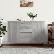 Sideboard 101.5x35x70 cm engineered wood grey Sonoma oak colour