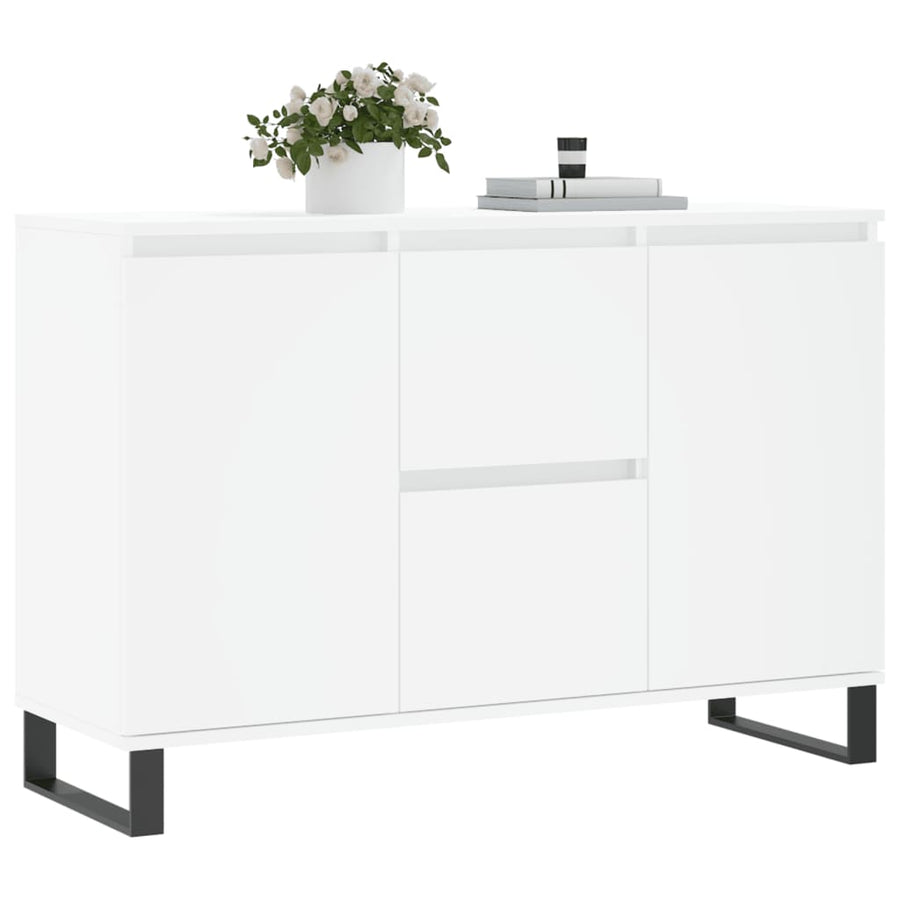 Dressoir 104X35X70 Cm Bewerkt Hout Wit