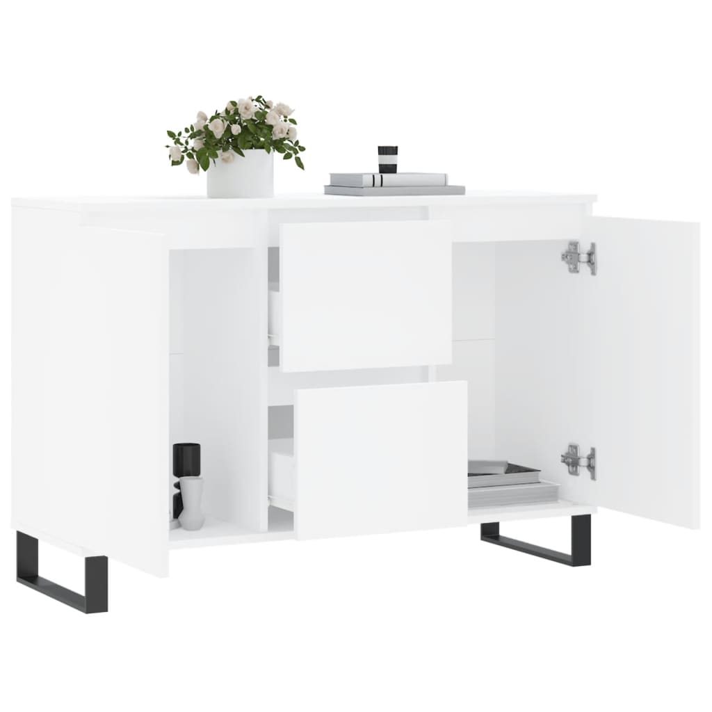 Dressoir 104X35X70 Cm Bewerkt Hout Wit