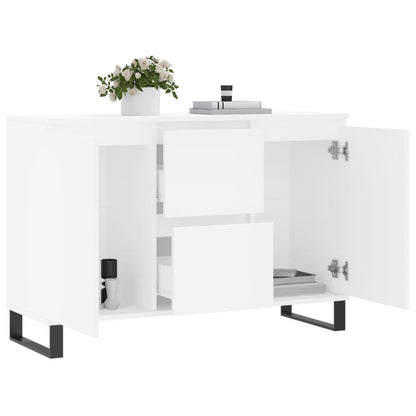 Dressoir 104X35X70 Cm Bewerkt Hout Wit
