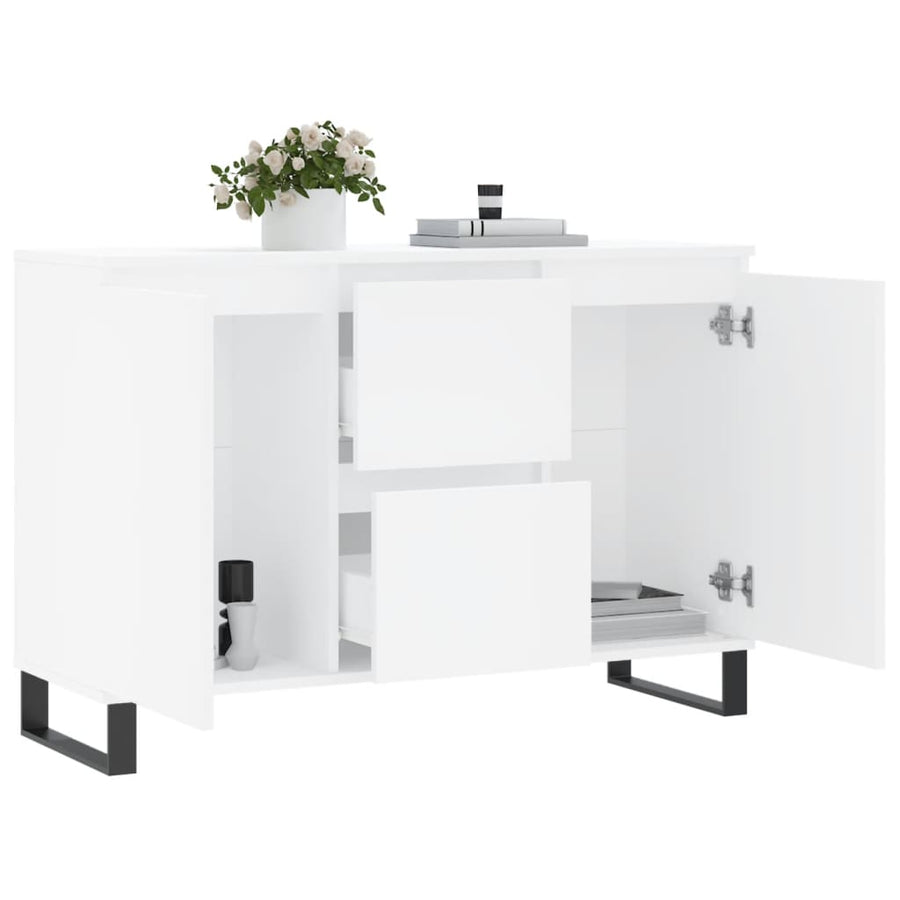 Dressoir 104X35X70 Cm Bewerkt Hout Wit