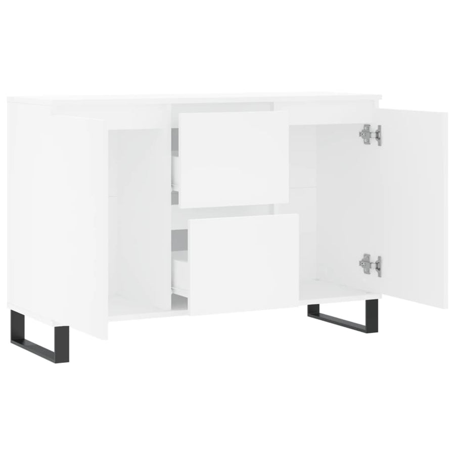 Dressoir 104X35X70 Cm Bewerkt Hout Wit