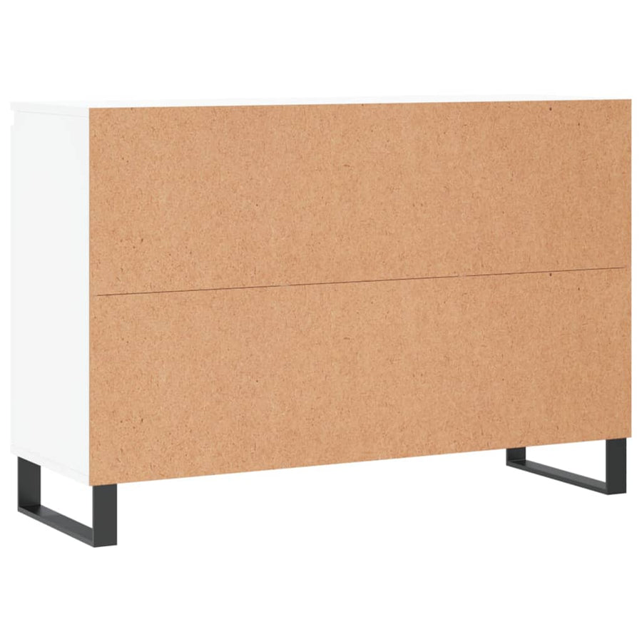 Dressoir 104X35X70 Cm Bewerkt Hout Wit