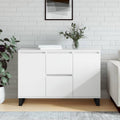 Dressoir 101,5x35x70 cm bewerkt hout wit