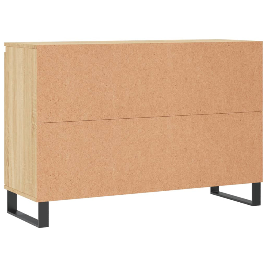 Dressoir 104X35X70 Cm Bewerkt Hout Sonoma Eikenkleurig