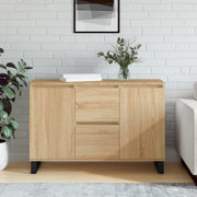 Dressoir 104x35x70 cm bewerkt hout sonoma eiken