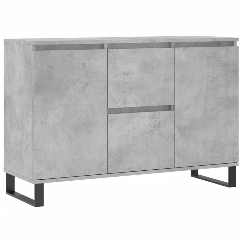 Dressoir 104X35X70 Cm Bewerkt Hout Betongrijs