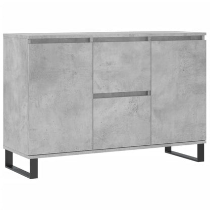 Dressoir 104X35X70 Cm Bewerkt Hout Betongrijs