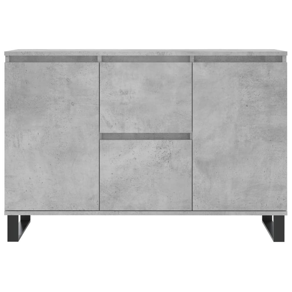 Dressoir 104X35X70 Cm Bewerkt Hout Betongrijs