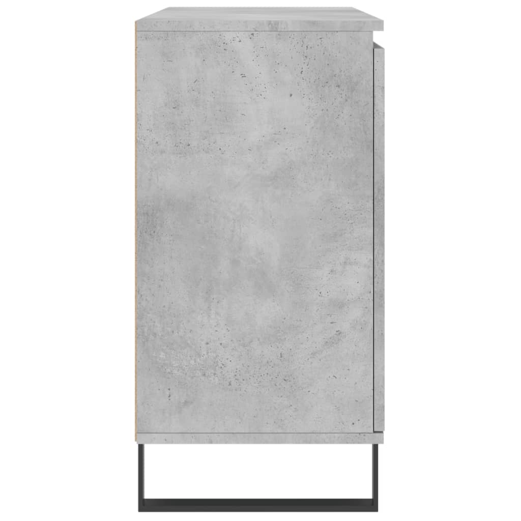 Dressoir 104X35X70 Cm Bewerkt Hout Betongrijs