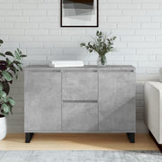Dressoir 104x35x70 cm bewerkt hout betongrijs