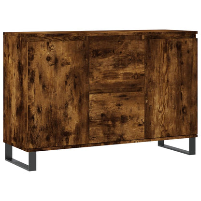 Dressoir 104X35X70 Cm Bewerkt Hout Gerookt Eikenkleurig