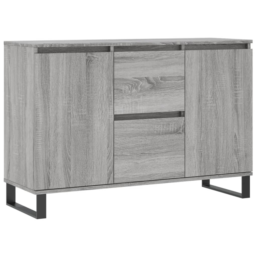 Dressoir 104X35X70 Cm Bewerkt Hout Grijs Sonoma Eikenkleurig