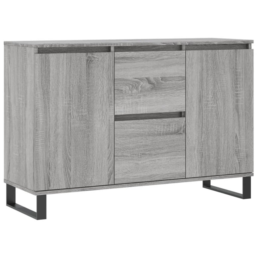 Dressoir 104X35X70 Cm Bewerkt Hout Grijs Sonoma Eikenkleurig
