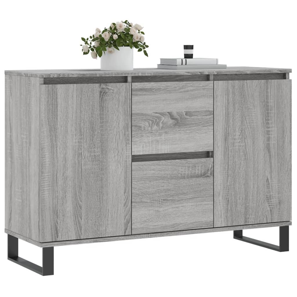 Dressoir 104X35X70 Cm Bewerkt Hout Grijs Sonoma Eikenkleurig