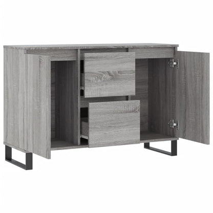 Dressoir 104X35X70 Cm Bewerkt Hout Grijs Sonoma Eikenkleurig