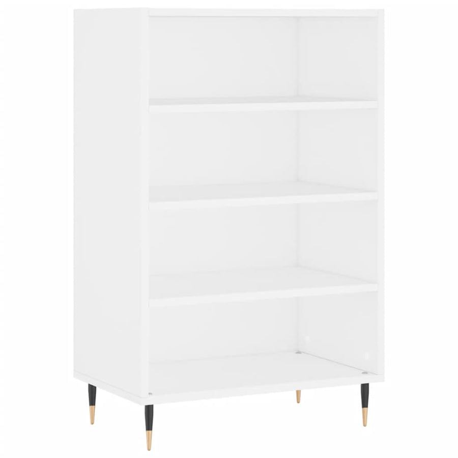 Hoge Kast 57X35X90 Cm Bewerkt Hout Wit