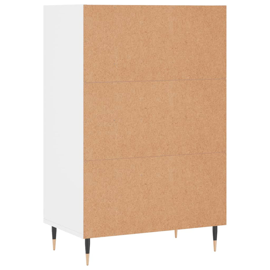 Hoge Kast 57X35X90 Cm Bewerkt Hout Wit