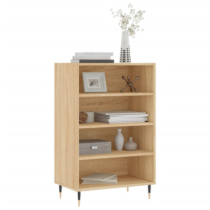 Hoge Kast 57X35X90 Cm Bewerkt Hout Sonoma Eikenkleurig