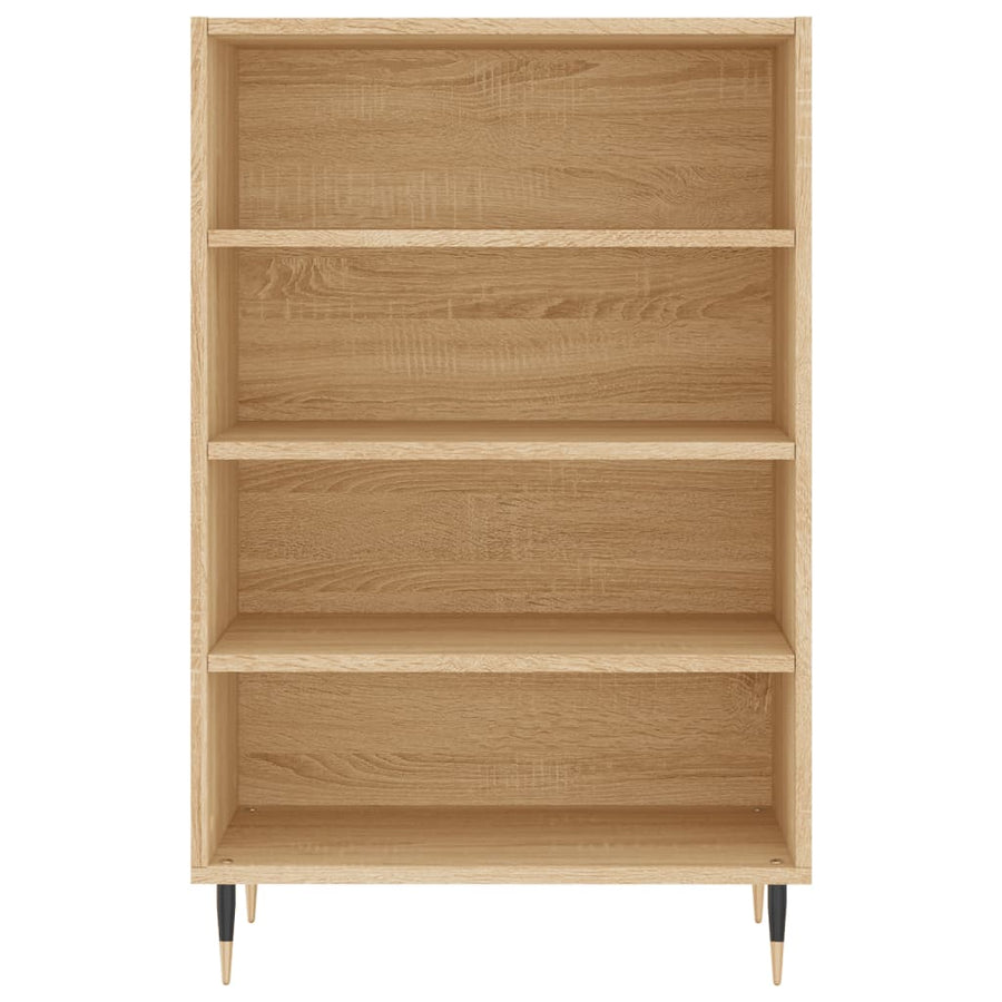 Hoge Kast 57X35X90 Cm Bewerkt Hout Sonoma Eikenkleurig