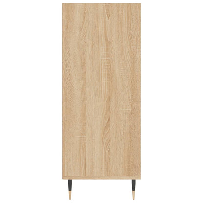 Hoge Kast 57X35X90 Cm Bewerkt Hout Sonoma Eikenkleurig