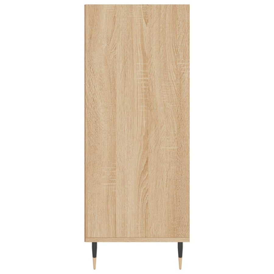 Hoge Kast 57X35X90 Cm Bewerkt Hout Sonoma Eikenkleurig