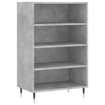 Hoge Kast 57X35X90 Cm Bewerkt Hout Betongrijs