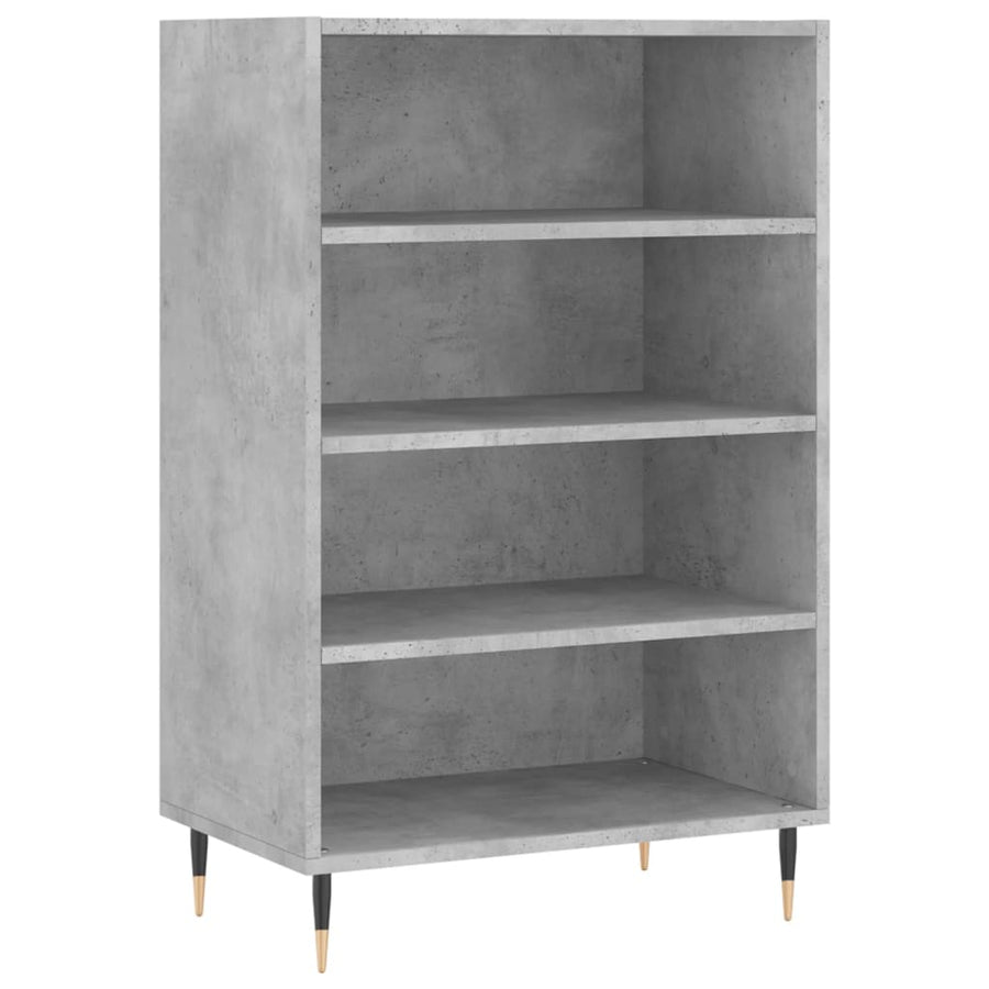 Hoge Kast 57X35X90 Cm Bewerkt Hout Betongrijs