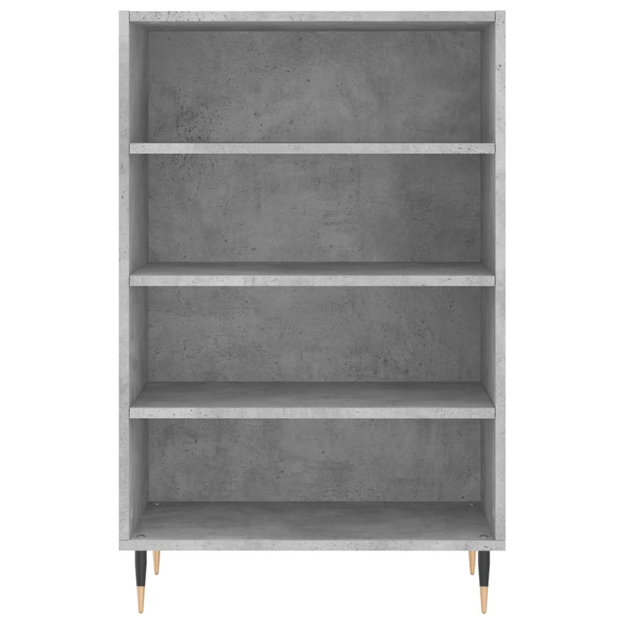 Hoge Kast 57X35X90 Cm Bewerkt Hout Betongrijs