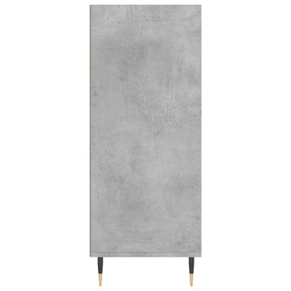 Hoge Kast 57X35X90 Cm Bewerkt Hout Betongrijs