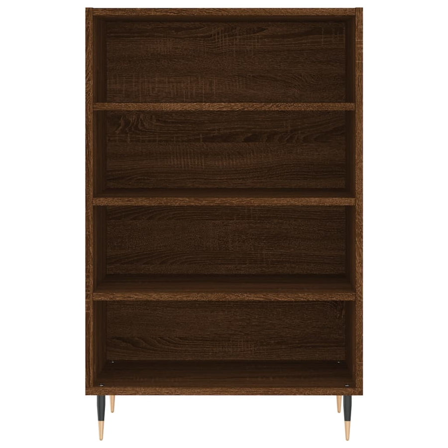 Hoge Kast 57X35X90 Cm Bewerkt Hout Bruin Eikenkleur