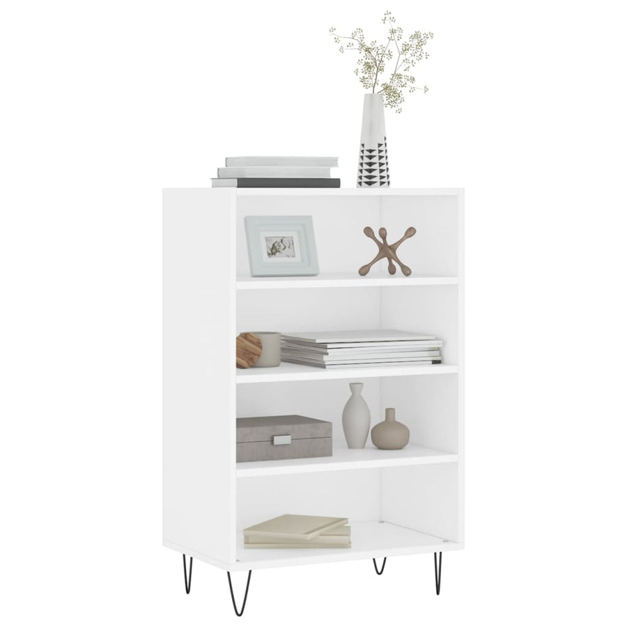 Hoge Kast 57X35X90 Cm Bewerkt Hout Wit
